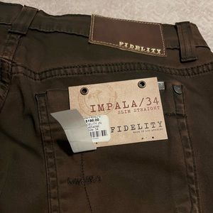 Dark brown Fidelity dress pants